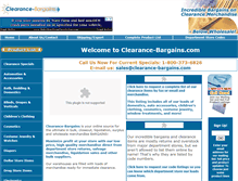 Tablet Screenshot of clearance-bargains.com